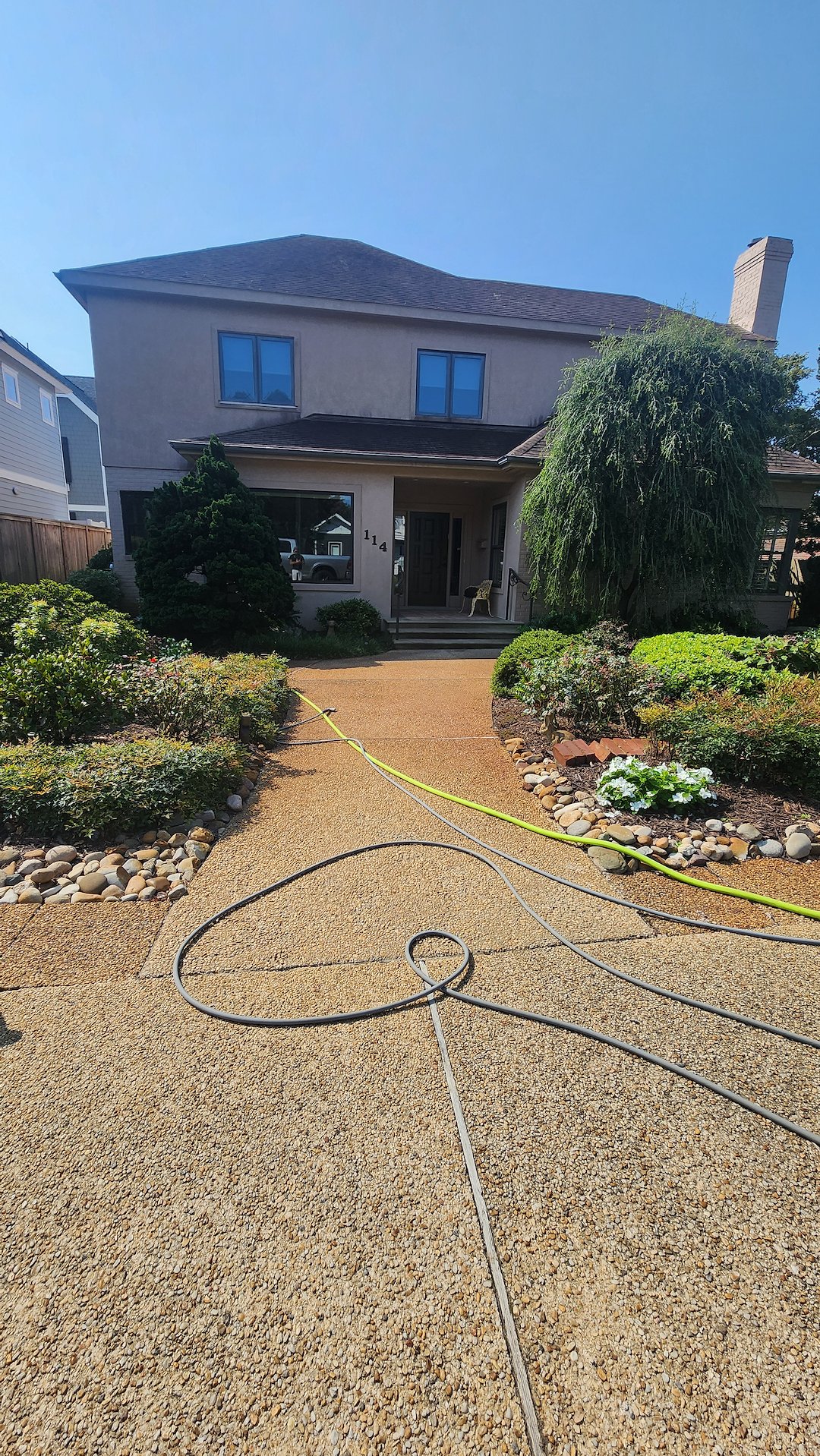 Top quality Driveway washing, sidewalk washing, stucco washing and rust stain removal in Virginia Beach VA 