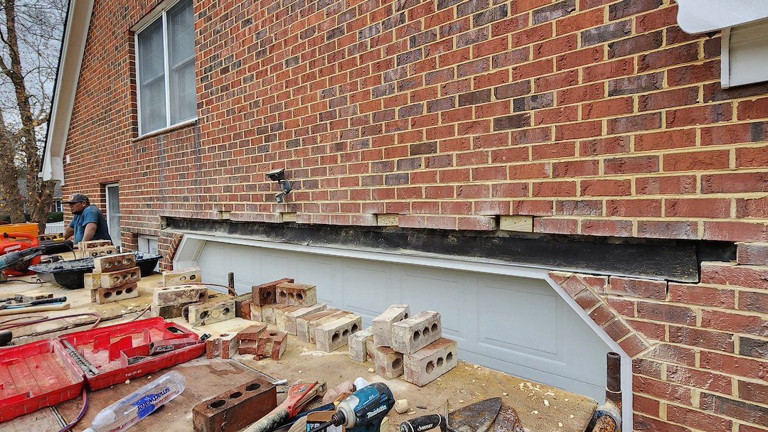 Top quality masonry repair in Chesapeake Va. Brick repair mortar repair lintel replacement 